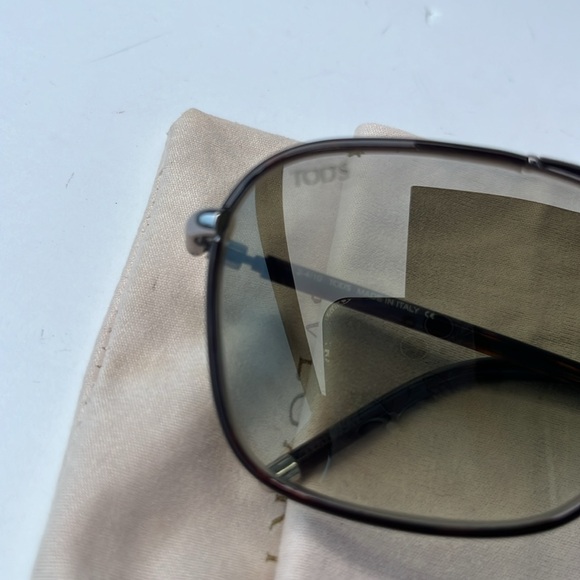 NWOB Tod’s Metal Brown Square Sunglasses ~ TO 36 14F - Picture 13 of 16
